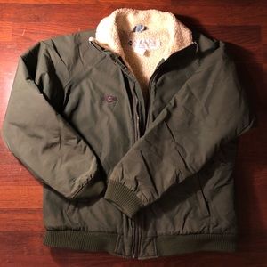 Vtg Columbia Sherpa Zip Up Jacket Size L EUC